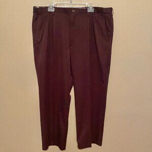 HAGGAR Men's Dark Brown Pants 42"x30"